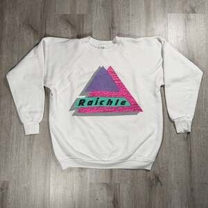 Vintage 90s Raichle Ski Graphic Crewneck Sweatshirt Fruit of the Loom XL